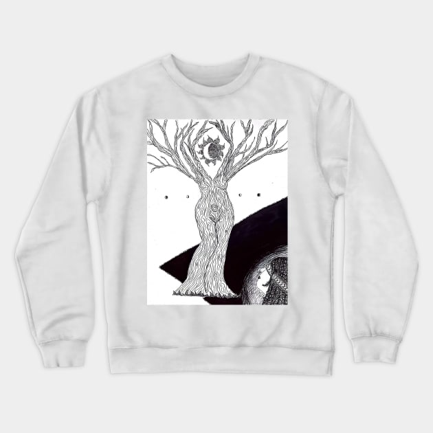 Mother Nature Tree Crewneck Sweatshirt by Shadow Designs